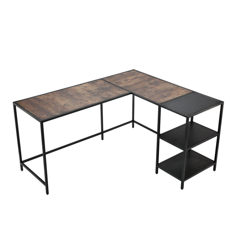 17 Stories Hannigan Reversible LShaped Desk Wayfair